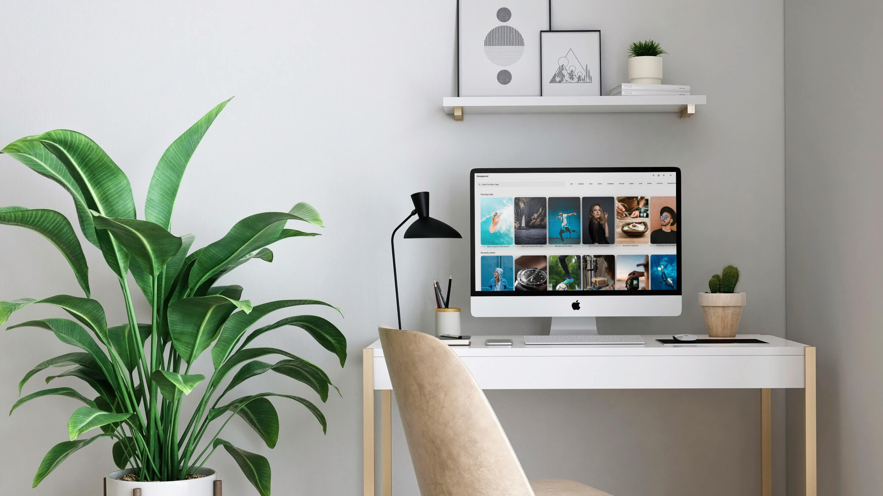 A computer screen showing a beautiful desktop app design